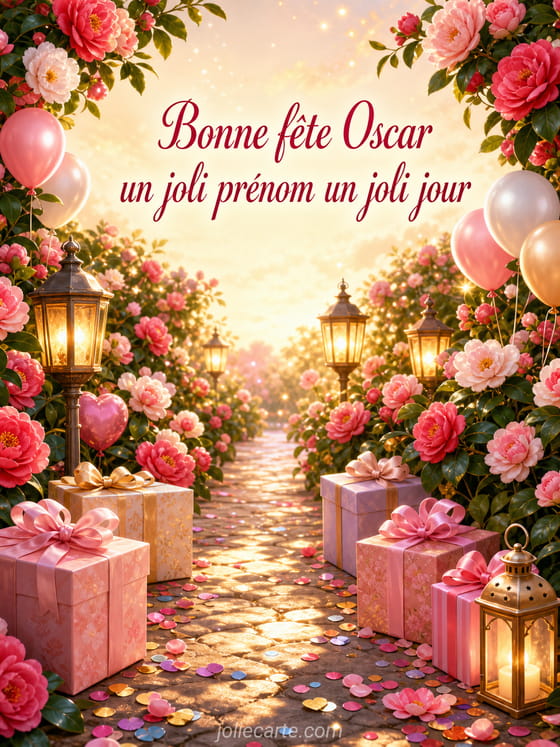 Carte bonne fête Oscar