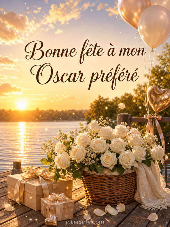 Carte bonne fête Oscar