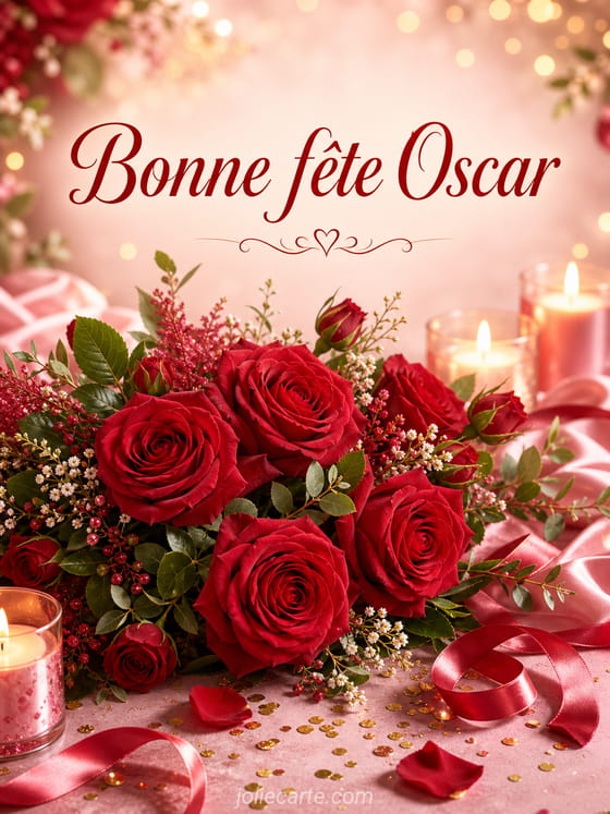 Carte bonne fête Oscar