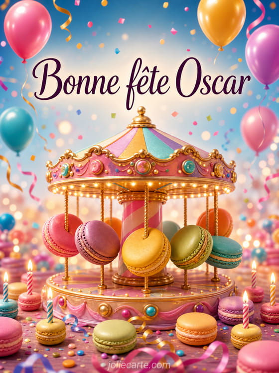 Carte bonne fête Oscar