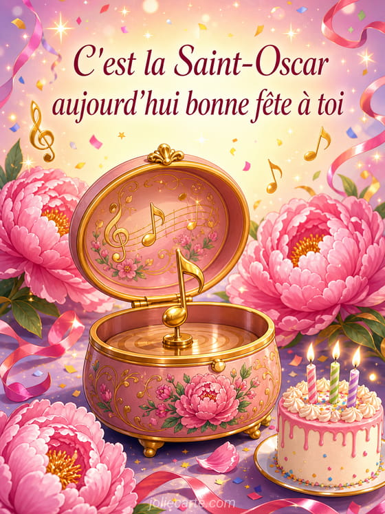 Carte bonne fête Oscar