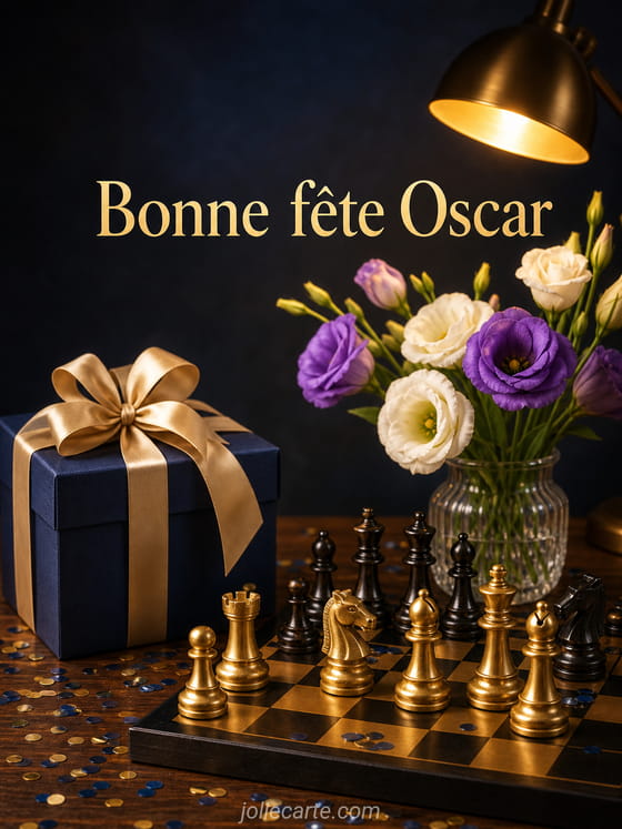 Carte bonne fête Oscar