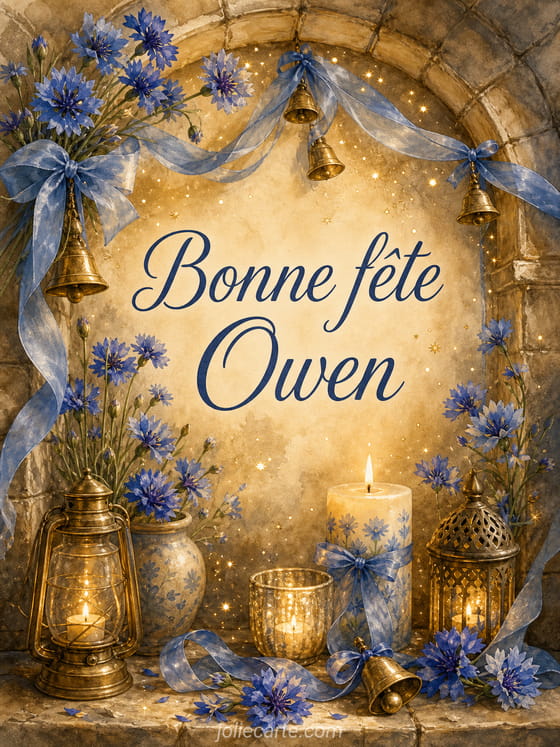Carte bonne fĂȘte Owen