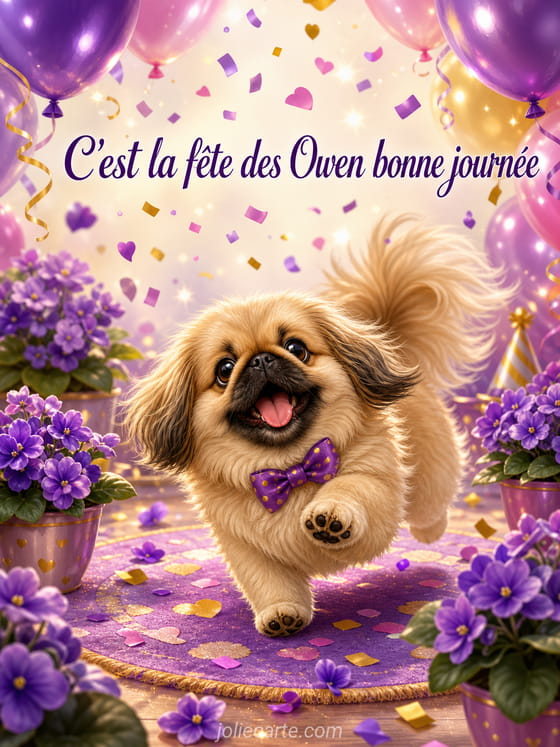 Carte bonne fĂȘte Owen