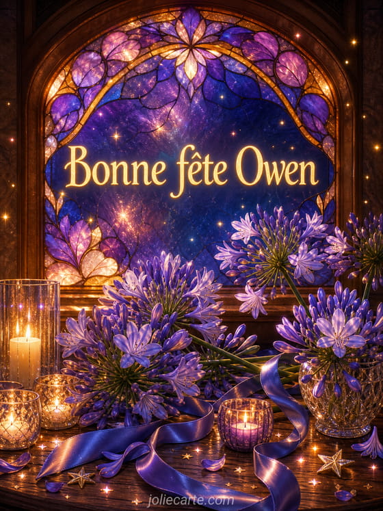 Carte bonne fĂȘte Owen