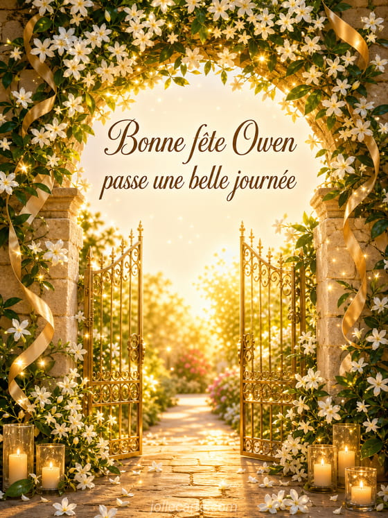 Carte bonne fĂȘte Owen