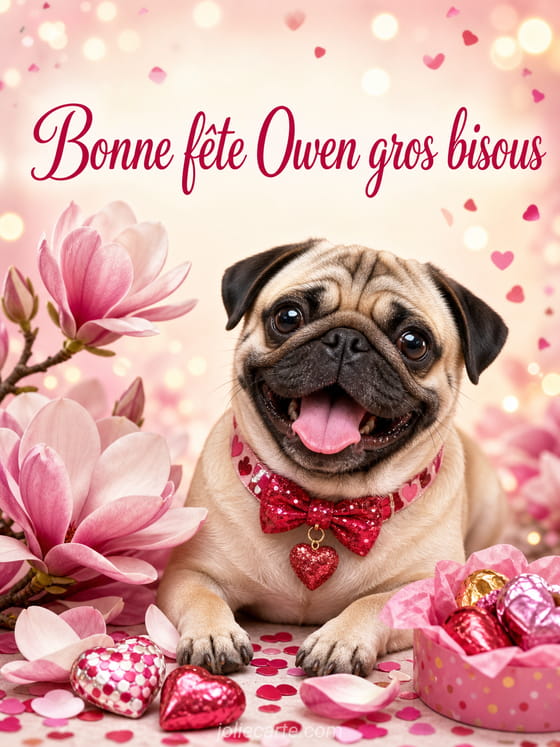 Carte bonne fĂȘte Owen