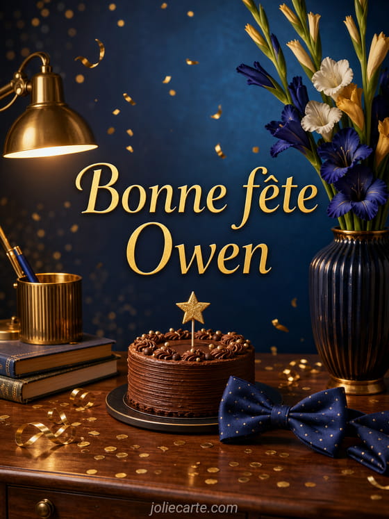 Carte bonne fĂȘte Owen