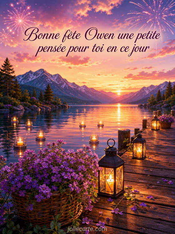 Carte bonne fĂȘte Owen
