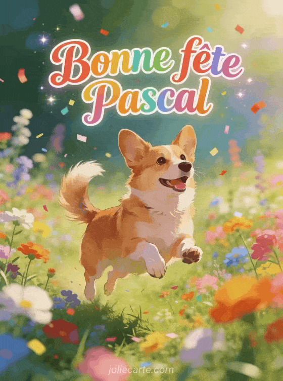 Bonne fête Pascal - Pascal gif bonne fete gratuit
