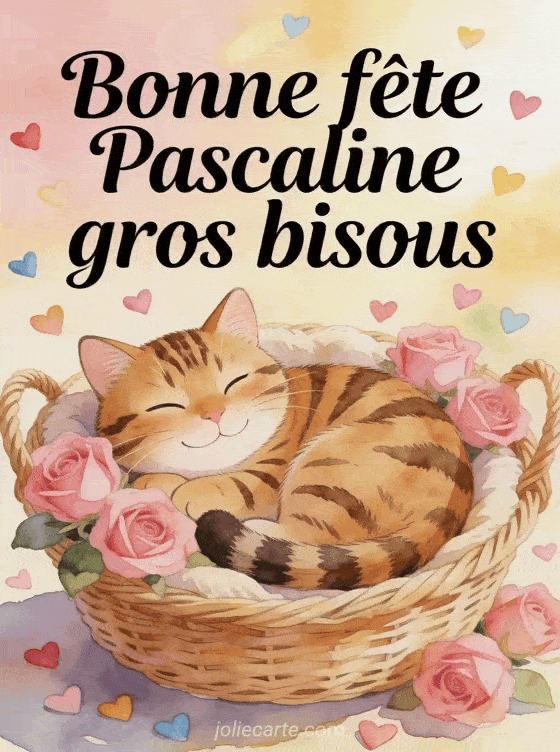 Bonne fête Pascaline - Bonne fete pascaline gros bisous