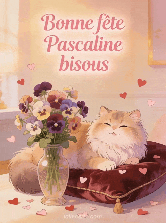 Bonne fête Pascaline - Bonne fete pascaline bisous