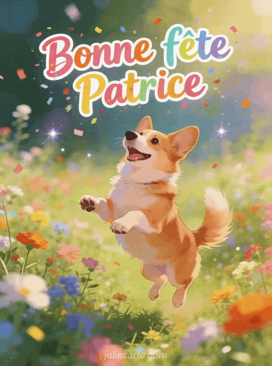 Bonne fête Patrice - Patrice gif bonne fete gratuit