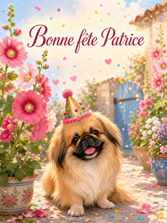 Carte bonne fête Patrice