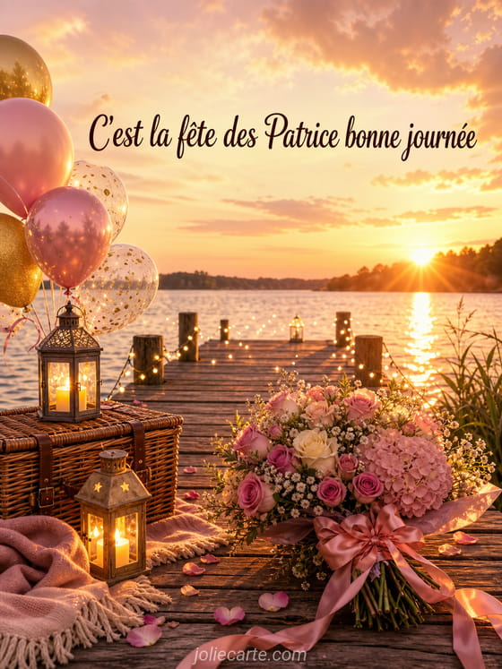 Carte bonne fête Patrice