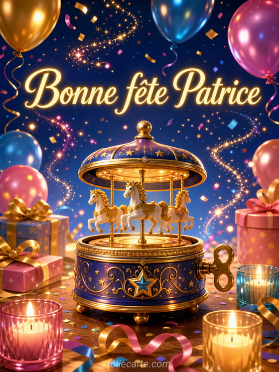 Carte bonne fête Patrice