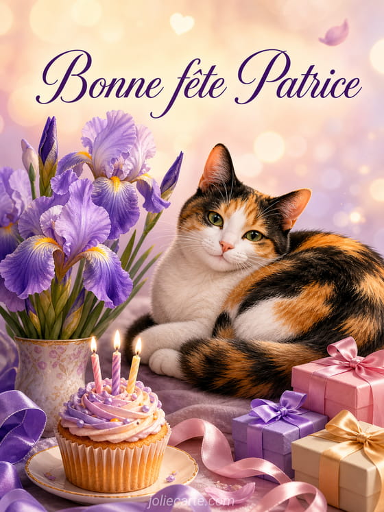 Carte bonne fête Patrice
