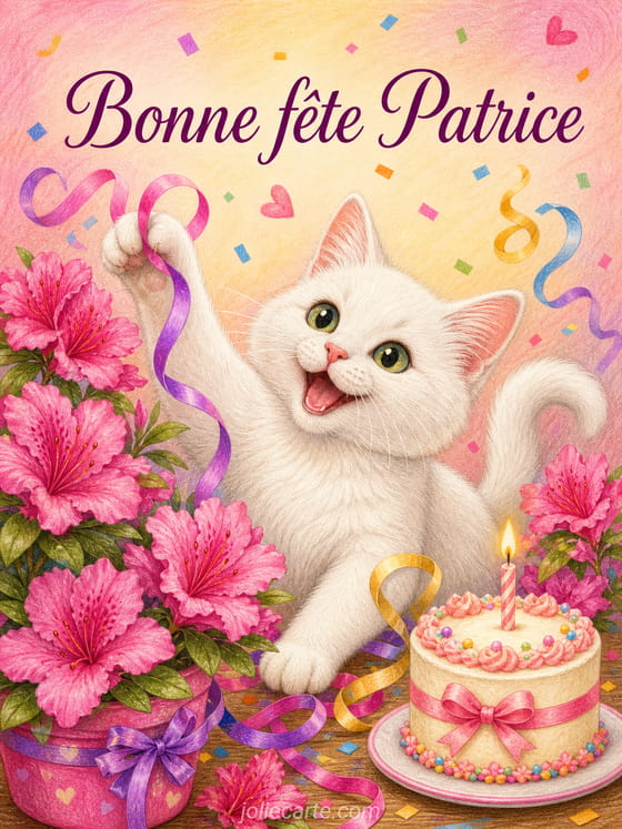 Carte bonne fête Patrice