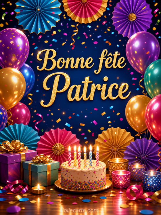 Carte bonne fête Patrice