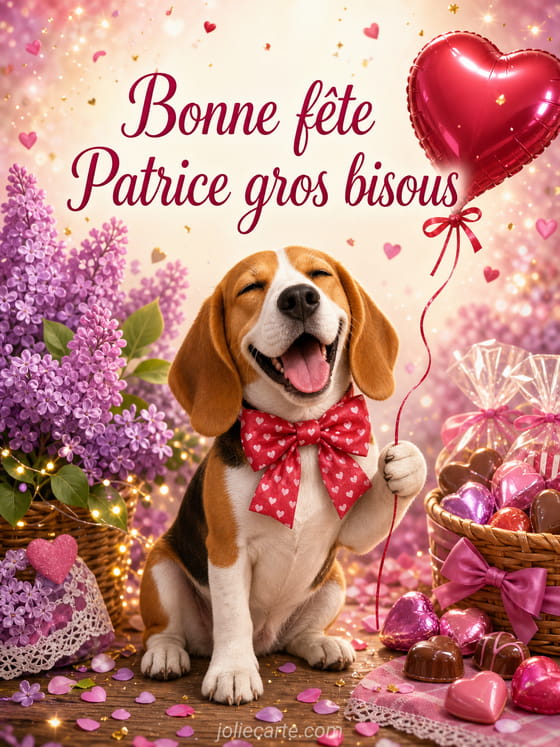 Carte bonne fête Patrice