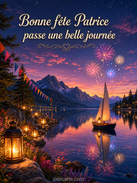 Carte bonne fête Patrice