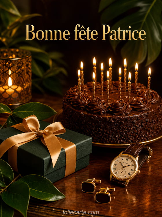 Carte bonne fête Patrice