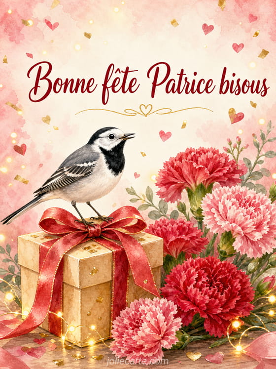 Carte bonne fête Patrice