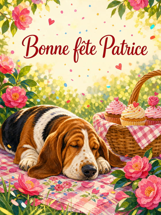 Carte bonne fête Patrice