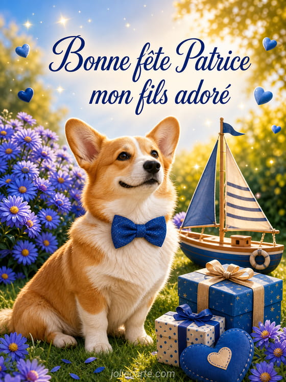 Carte bonne fête Patrice