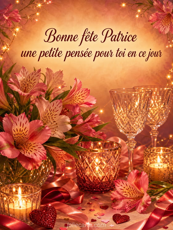 Carte bonne fête Patrice