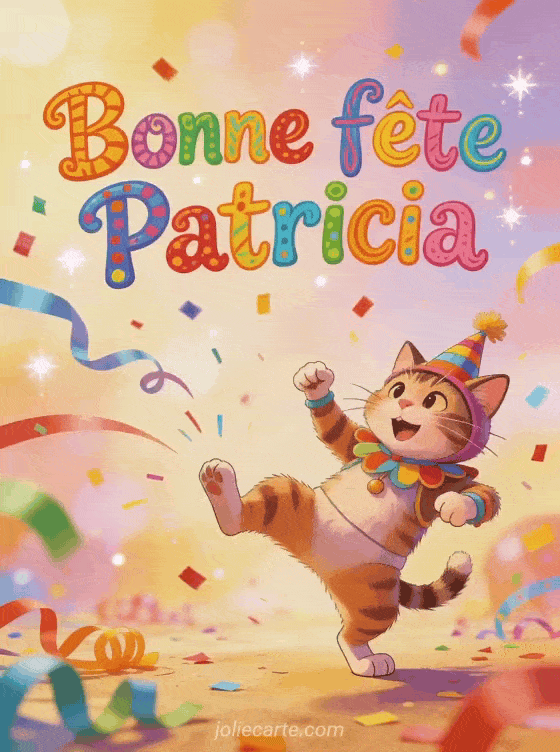 Bonne fête Patricia - Patricia gif bonne fete humour gratuit