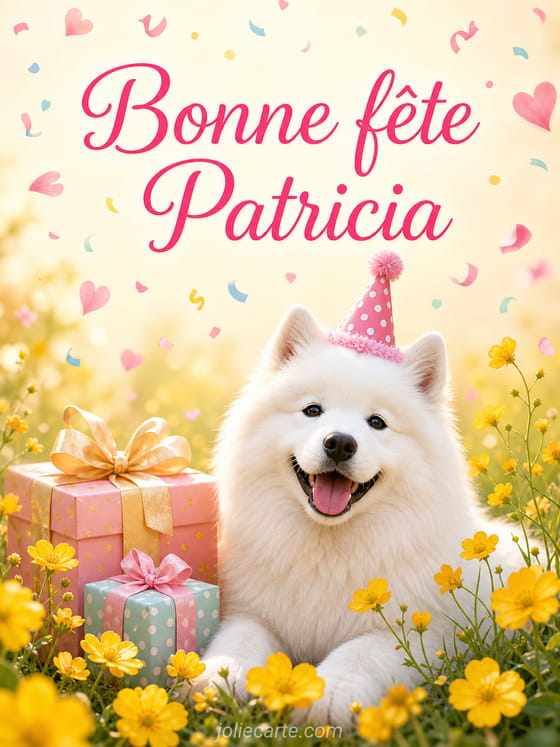 Carte bonne fête Patricia