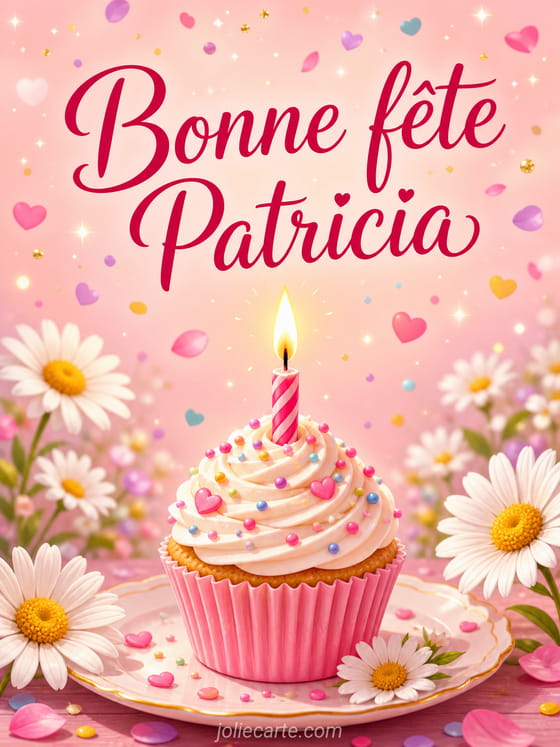 Carte bonne fête Patricia