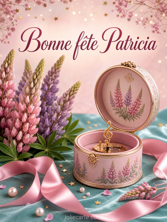 Carte bonne fête Patricia
