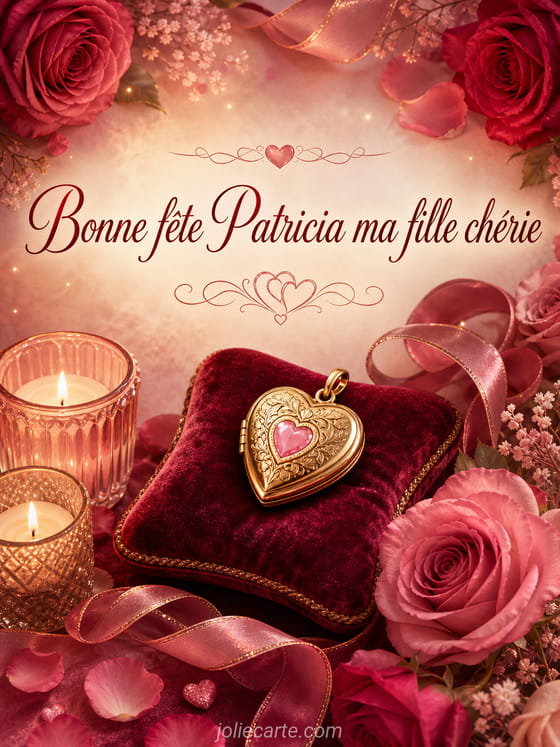 Carte bonne fête Patricia
