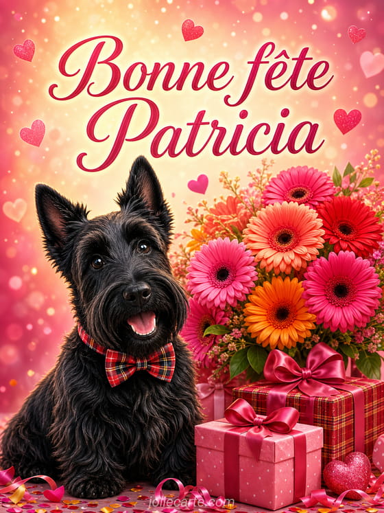 Carte bonne fête Patricia