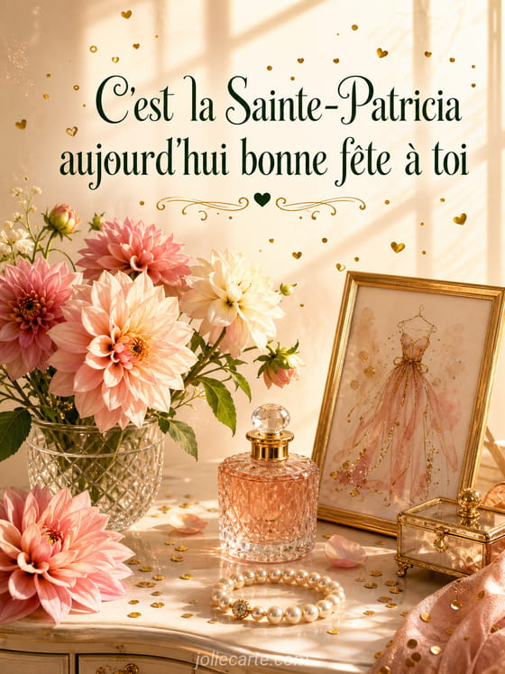 Carte bonne fête Patricia