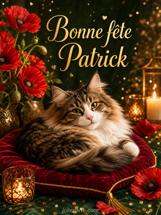 Carte bonne fête Patrick