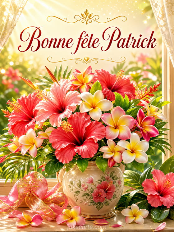 Carte bonne fête Patrick