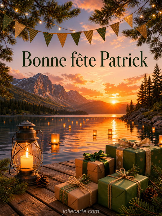 Carte bonne fête Patrick