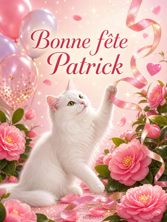 Carte bonne fête Patrick