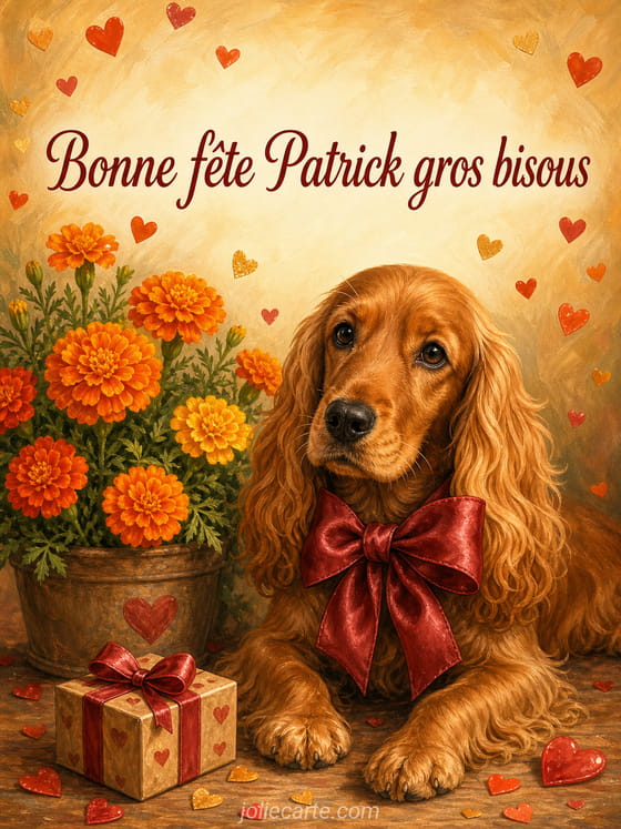 Carte bonne fête Patrick