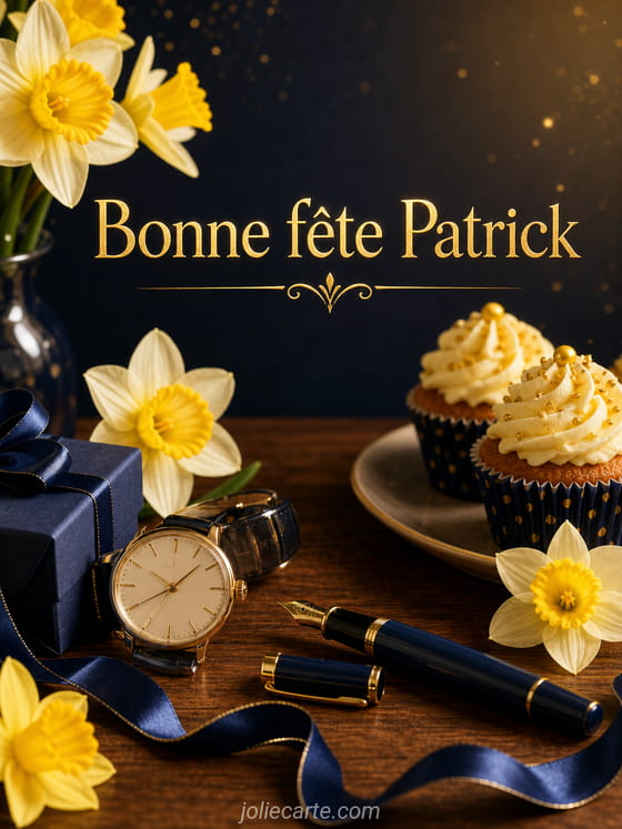 Carte bonne fête Patrick