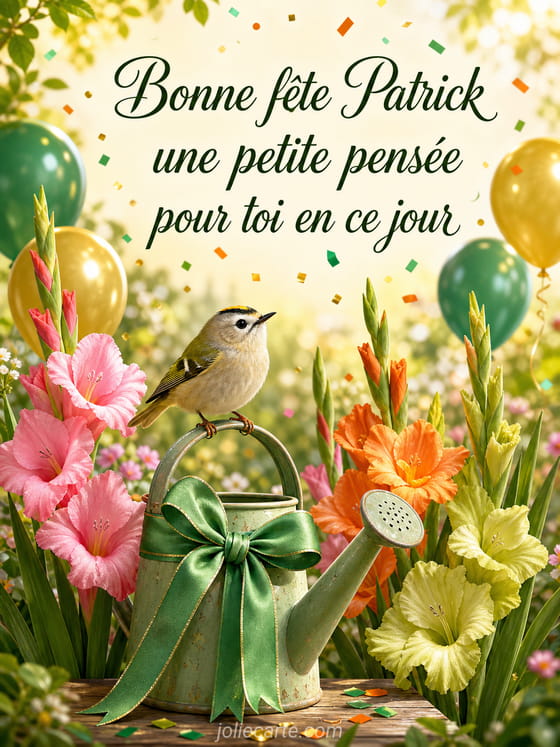 Carte bonne fête Patrick
