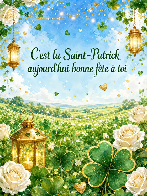 Carte bonne fête Patrick
