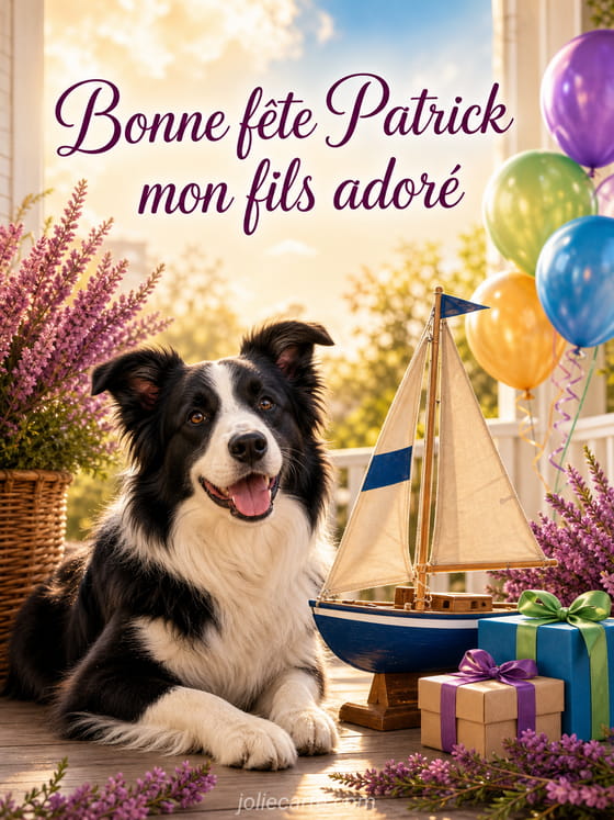 Carte bonne fête Patrick