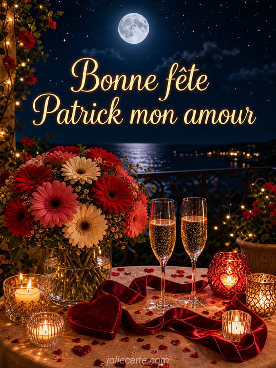 Carte bonne fête Patrick