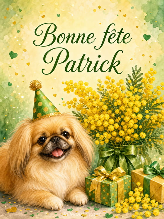 Carte bonne fête Patrick