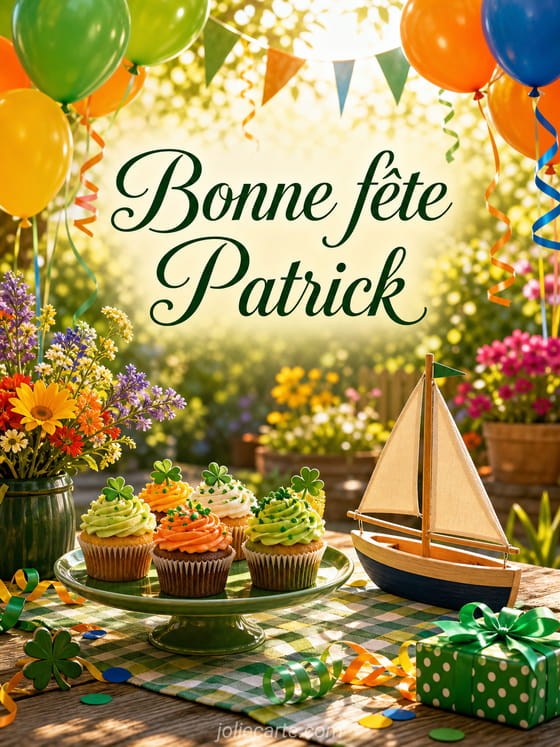 Carte bonne fête Patrick