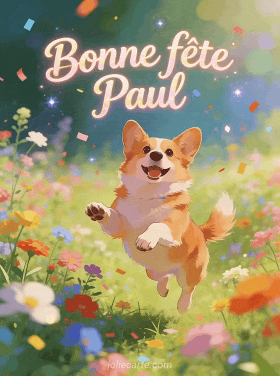 Bonne fête Paul - Paul gif bonne fete gratuit